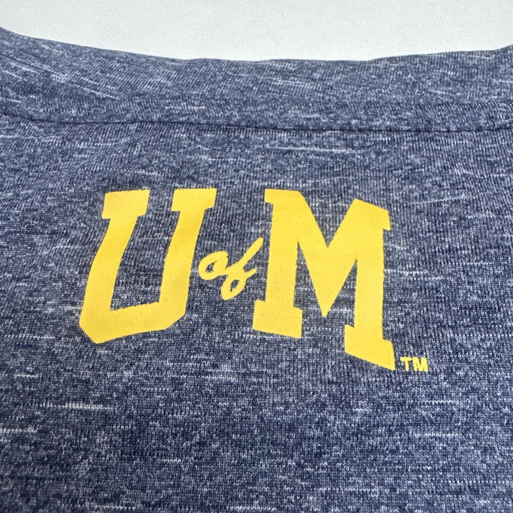 Michigan Wolverines Umich Knights Apparel Navy Dri-fit Athletic T-Shirt Men's XL - Picture 6 of 8